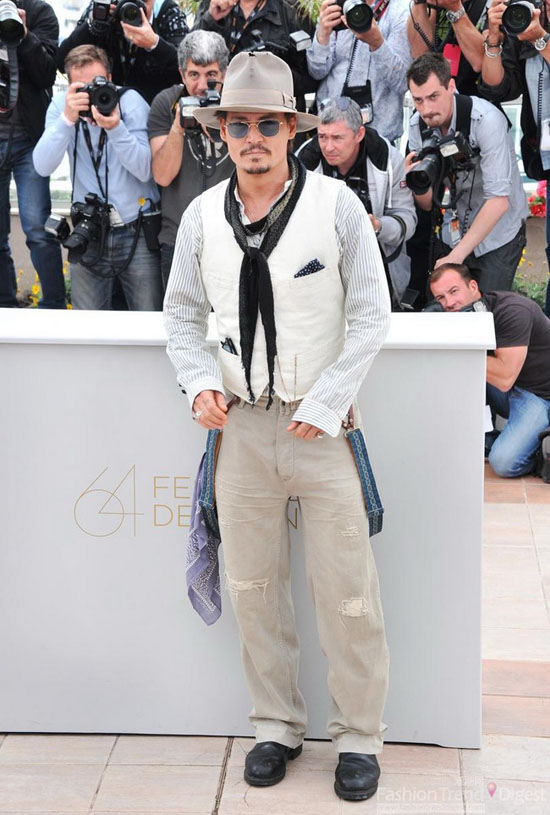 盘点Johnny Depp 时尚造型搭配