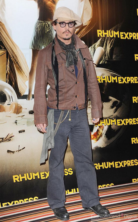 盘点Johnny Depp 时尚造型搭配